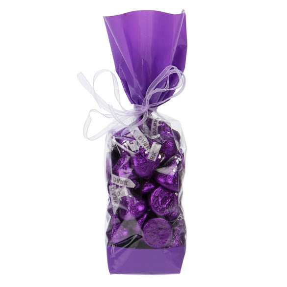 Sachet SOS imprimé avec extrémités violette 5,1x4,8x24,1 cm (100 pièces) [G1PL]