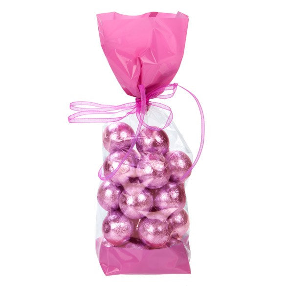 Sachet SOS imprimé transparent avec extrémités en roses 6.7x4.8x27.3 cm (100 pièces) [G2PK]