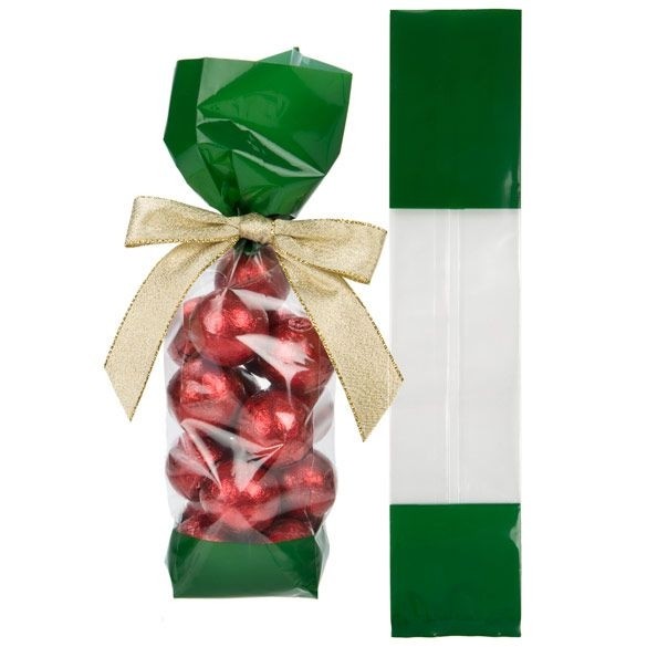 Sachet SOS imprimé avec extrémités vertes 5.1x4.8x24.1 cm (100 pièces) [G1GR]