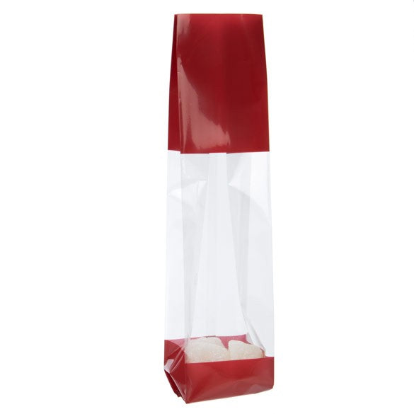 Sachet SOS imprimé avec extrémités rouge 5.1x4.8x24.1 cm (100 pièces) [G1RD]
