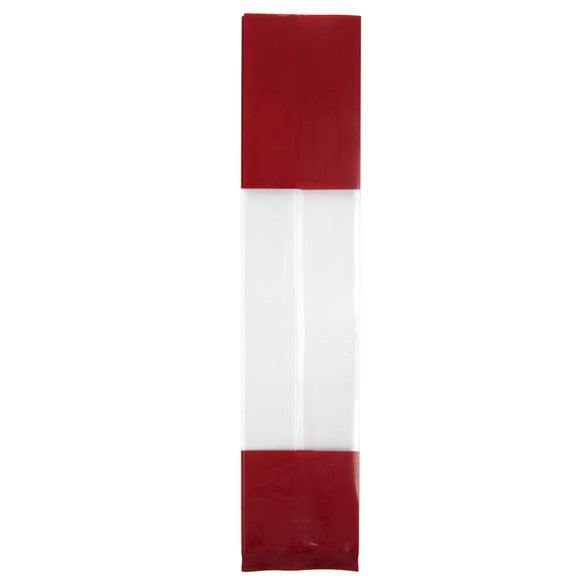 Sachet SOS imprimé avec extrémités rouge 5.1x4.8x24.1 cm (100 pièces) [G1RD]