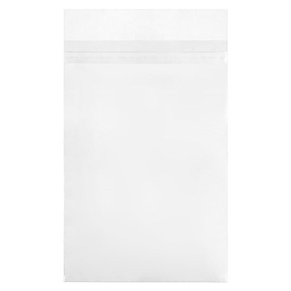 Sachet plastique refermable transparent avec rabat sécurisé pour comic 17.5x26 + 3 cm. (100 pièces) [COMIC1PC]