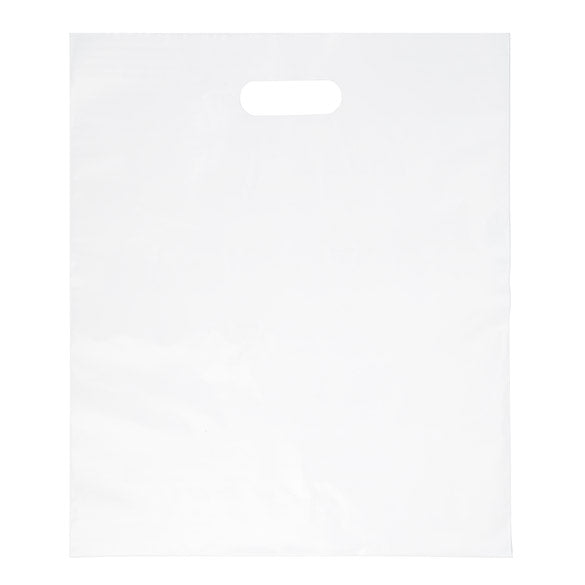 Sac à poignée blanc 20% de contenu recyclé 38,1 x 45,7cm (100 pièces) [H1518WT1R]