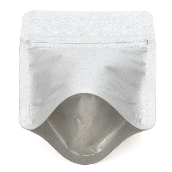 Doypack papier de riz Argenté, 8x5x13cm | 28g (100 pièces) [ZBGR1SS]