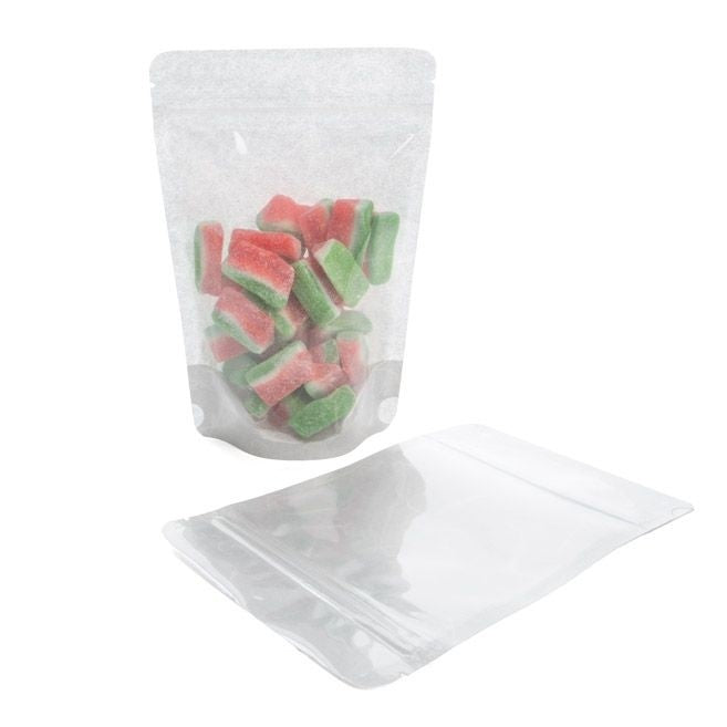 Stand Up Pouches Rice Paper Transparent/Silver 11.9x7.6x18.4cm | 114 grams