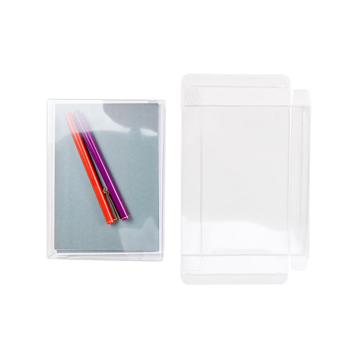 Boites cadeau rPET plastique à transparence cristalline 13.7x2.5x18.7 cm (25 pièces) [FB15R]