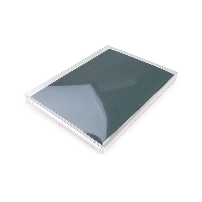 Boites cadeau rPET plastique à transparence cristalline 13.7x1.6x18.7 cm (25 pièces) [FB1R]