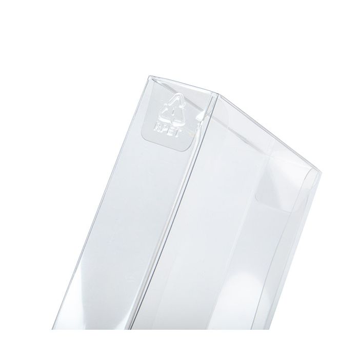 Boites cadeau rPET plastique à transparence cristalline 10.5x2.5x10.3 cm (25 pièces) [FB99R]