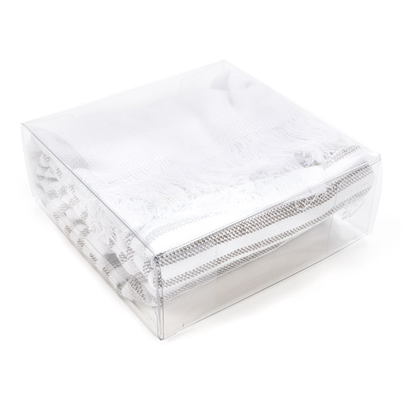 Boîtes cadeau plastique à transparence cristalline en rPET 10,8x4,1x10,8 cm (25 pcs) [FB194R]