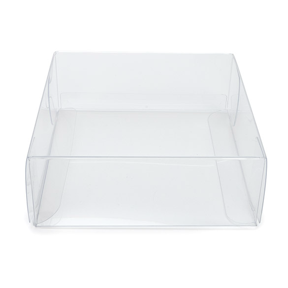 Boîtes cadeau plastique à transparence cristalline en rPET 10,8x4,1x10,8 cm (25 pcs) [FB194R]