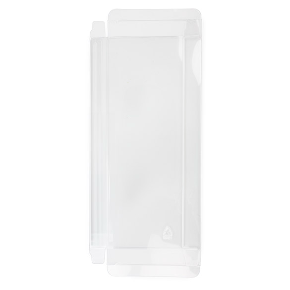 Boîtes cadeau plastique à transparence cristalline en rPET 10,8x2,1x24,3 cm (25 pcs) [FB128R]