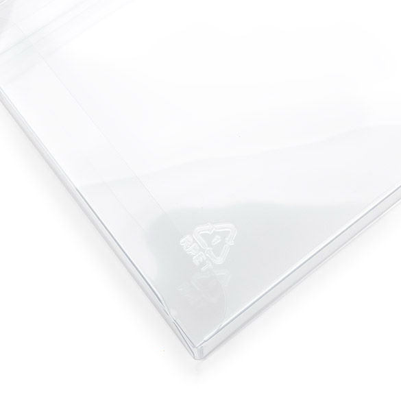 Boîtes cadeau plastique à transparence cristalline en rPET 10,8x2,1x24,3 cm (25 pcs) [FB128R]