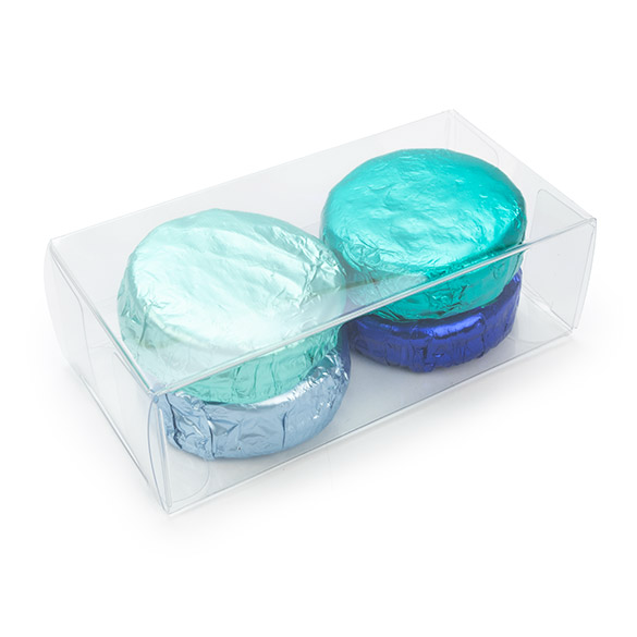 Boîtes cadeau plastique à transparence cristalline en rPET 5,4x3,5x10,8 cm (25 pcs) [FB195R]