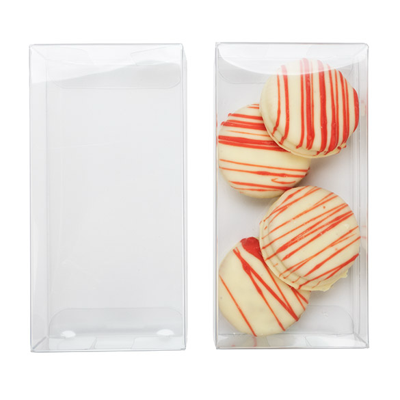 Boîtes cadeau plastique à transparence cristalline en rPET 7x3,7x14 cm (25 pcs) [FPB230R]