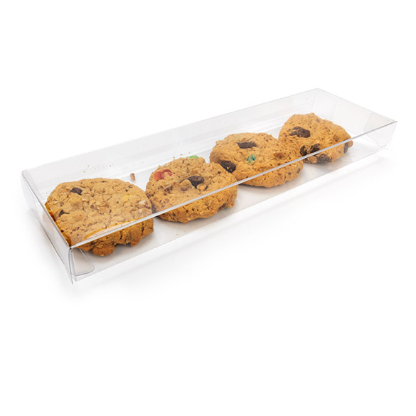Boîtes cadeau plastique à transparence cristalline en rPET 7,6x2,5x25,4 cm (25 pcs) [FB301R]