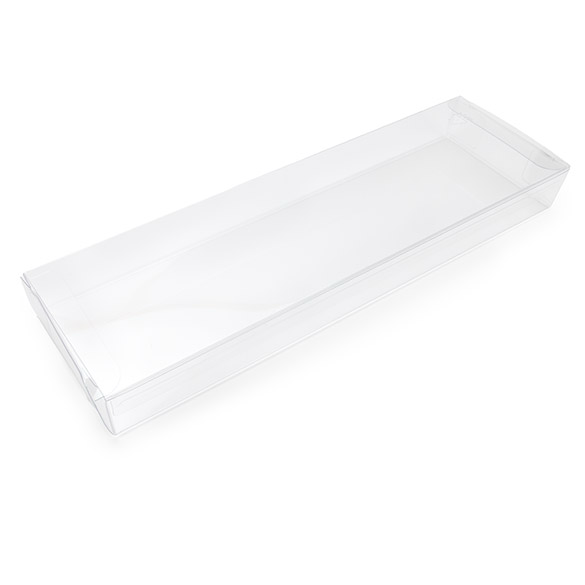 Boîtes cadeau plastique à transparence cristalline en rPET 7,6x2,5x25,4 cm (25 pcs) [FB301R]