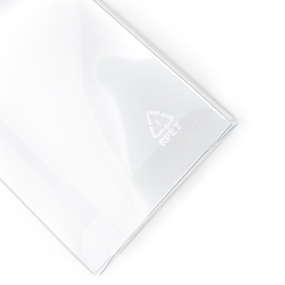Boîtes cadeau plastique à transparence cristalline en rPET 7,6x2,5x25,4 cm (25 pcs) [FB301R]