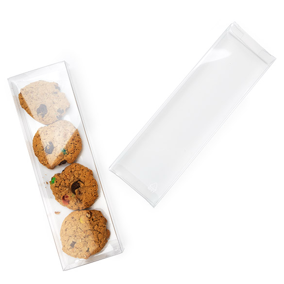 Boîtes cadeau plastique à transparence cristalline en rPET 7,6x2,5x25,4 cm (25 pcs) [FB301R]