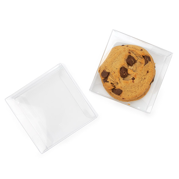 Boîtes cadeau plastique à transparence cristalline en rPET 8,3x2,9x8,3 cm (25 pcs) [FB86R]