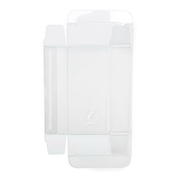 Boîtes cadeau plastique à transparence cristalline en rPET 7x2,5x9,5 cm (25 pcs) [FB93R]