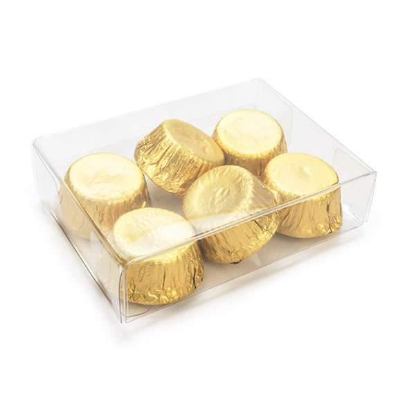 Boîtes cadeau plastique à transparence cristalline en rPET 7x2,5x9,5 cm (25 pcs) [FB93R]