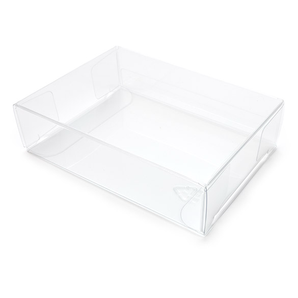 Boîtes cadeau plastique à transparence cristalline en rPET 7x2,5x9,5 cm (25 pcs) [FB93R]