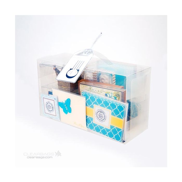 Boite à chaussures glacée avec poignée pour femme 17.9 x 9.5 x 29.5cm (4 Pièces) [SB1]