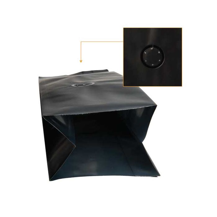 Sachet à café noir avec valve d'aération, 8x6x26 cm (50 pièces) [SGC1BM]