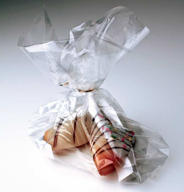 Sac à soufflet transparence cristalline 17.8x10.2x45.7cm (100 pièces) [FDAGB7]