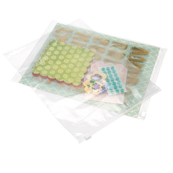 Sac zip avec curseur 25.4x33cm 75 Micron (100 Pieces) [3SZ1013]