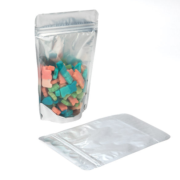 Doypack Argenté 13x7.9x20.6cm |113g (100 pièces) [ZBGS3]
