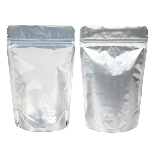 Doypack Argenté 13x7.9x20.6cm |113g (100 pièces) [ZBGS3]