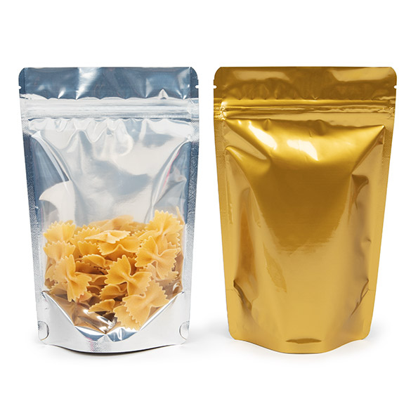 Doypack avec le dos doré 13x7.9x20.6cm | 113g (100 pièces) [ZBGG3]