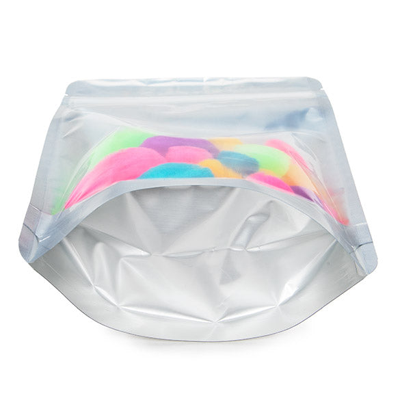 Doypack Argenté 14.6x7.9x23cm | 170g (100 pièces) [ZBGS58]
