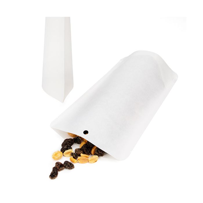 Sachet Doypack Ecologique Kraft Blanc 13x7,9x20,6 cm (100 pièces) [SUPEK3W]