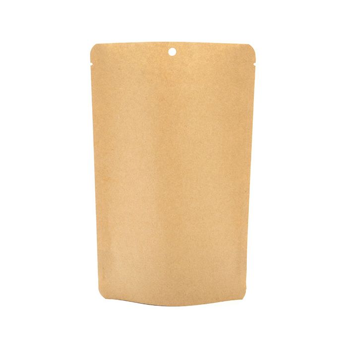 Doypack Compostable Kraft 14,9x8,9x23,2cm sans fermeture Zip | 312 grammes (100 pièces) [SUPEK7]