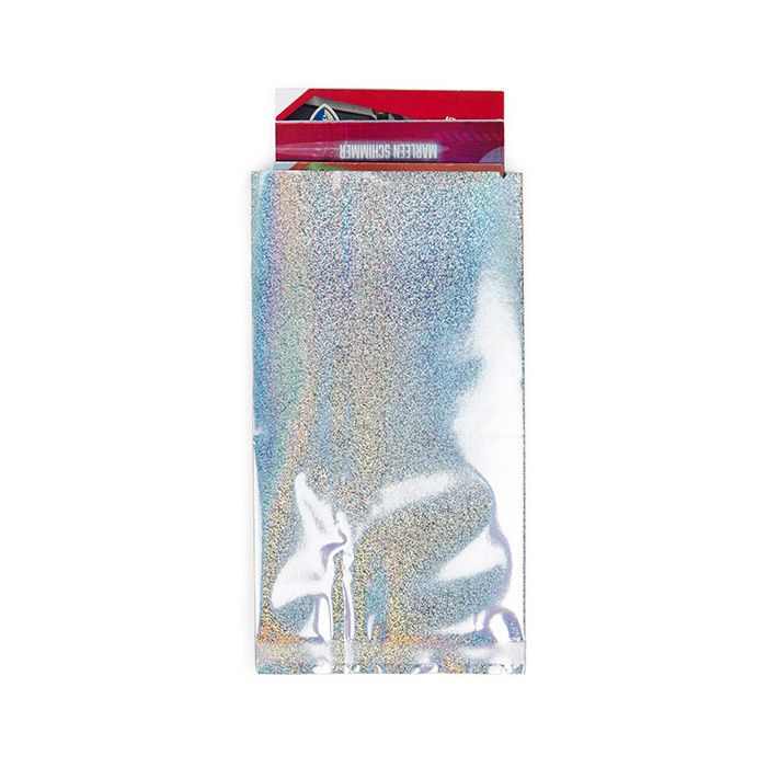 Sachet plastique Paillettes Holographique 7,6x14 cm (25 pièces) [SVP35HHG]