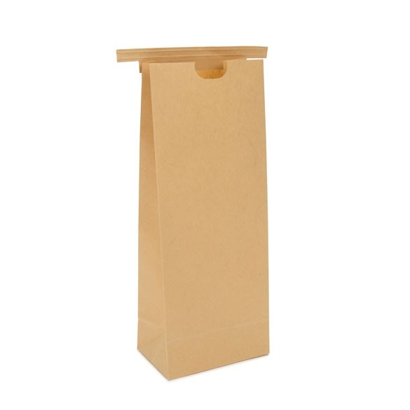 Sachet en Kraft brun refermable à attache métalique 10,8x6,4x26,7 cm (100 pièces) [TTB2K]