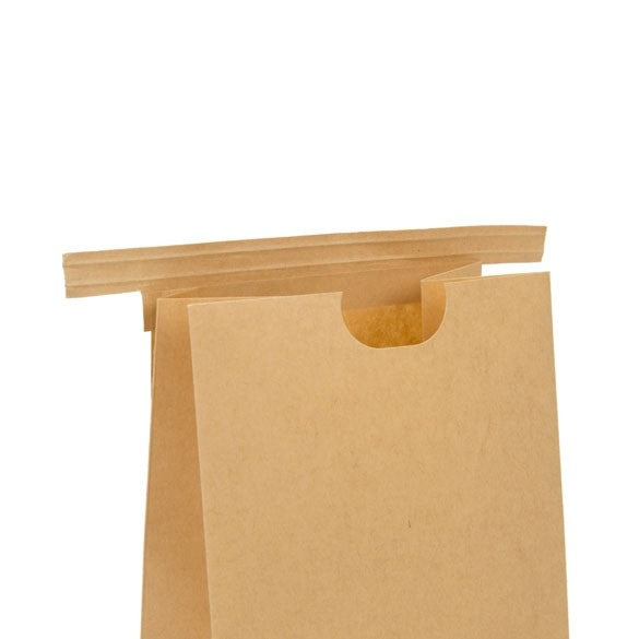 Sachet en Kraft brun refermable à attache métalique 10,8x6,4x26,7 cm (100 pièces) [TTB2K]