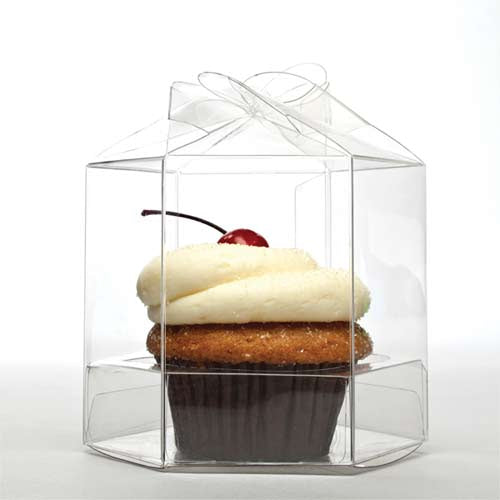 Boîte pour un seul cupcake, 8.9x8.9x9.5cm (100 Pieces) [CBS238]