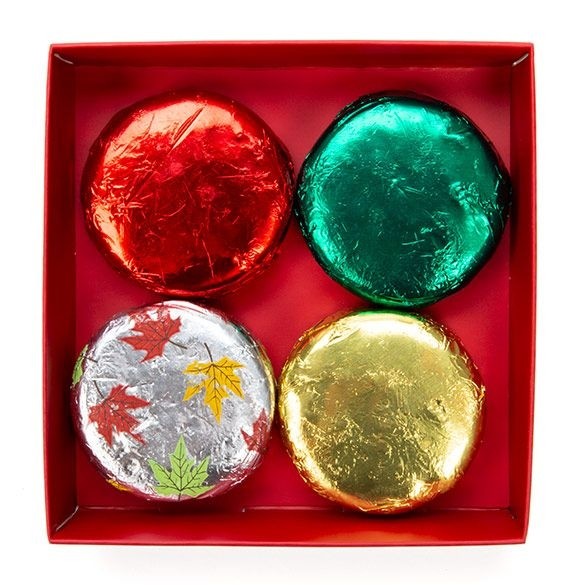 Fond boîtes-cadeaux en kraft rouge 10,5x2,5x10,8 cm (25 pièces) [RD99]