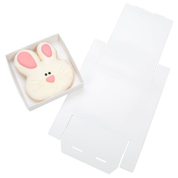 Petite Boite avec fond en carton blanc kraft 10.5x2.5x10.8cm (25 Pièces) [WH99]