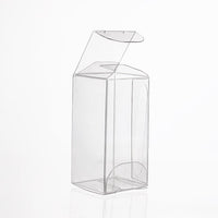 Plastic Gift Boxes 2.5x2.5x5.1cm Crystal Clear