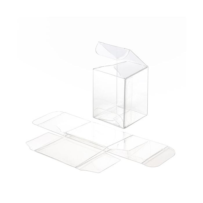 Boîtier cadeau à transparence cristalline 3.8 x 3.8 x 5.1cm (50 Pièces) [VB291]