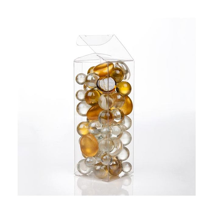 Boîtier cadeau à transparence cristalline 3.8 x 3.8 x 10.2cm (50 Pièces) [VB293]