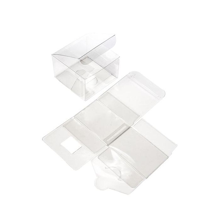 Boîtier cadeau à transparence cristalline 7.6 x 7.6 x 5.1cm (50 Pièces) [VB298]