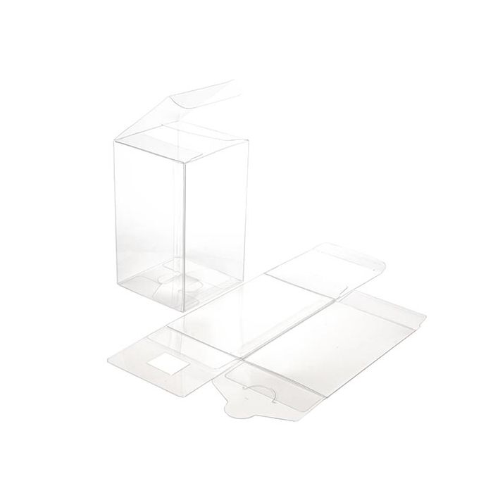 Boîtier cadeau à transparence cristalline 7.6x7.6x12.7cm (50 Pièces) [VB299]