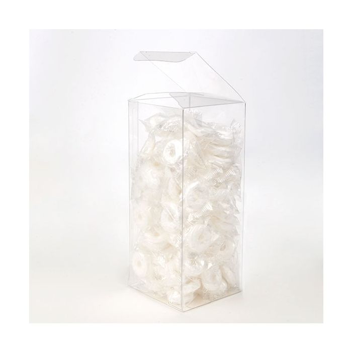 Boîtier cadeau à transparence cristalline 7.6 x 7.6 x 17.8cm (50 Pièces) [VB300]