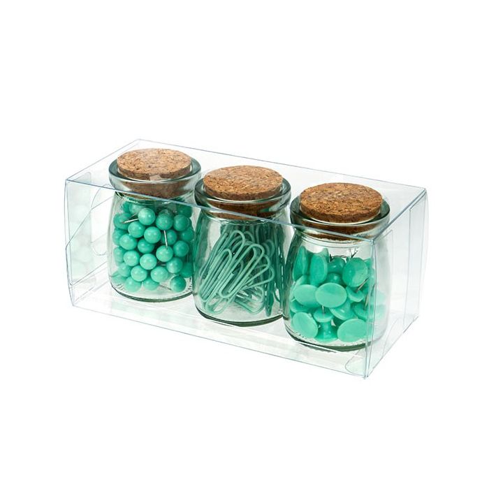 Boîtier cadeau à transparence cristalline 7.6 x 7.6 x 17.8cm (50 Pièces) [VB300]