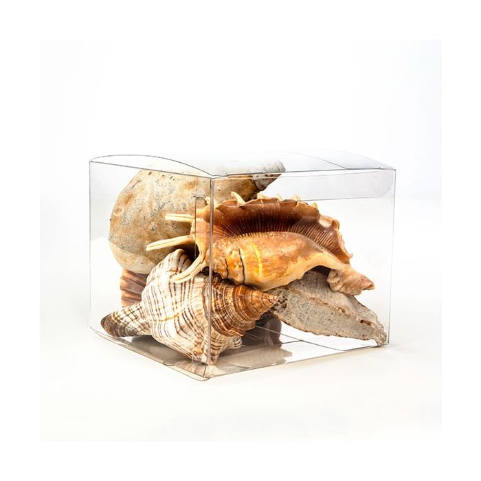 Boîtier cadeau à transparence cristalline 12.7 x 12.7 x 10.2cm (50 Pièces) [VB308]